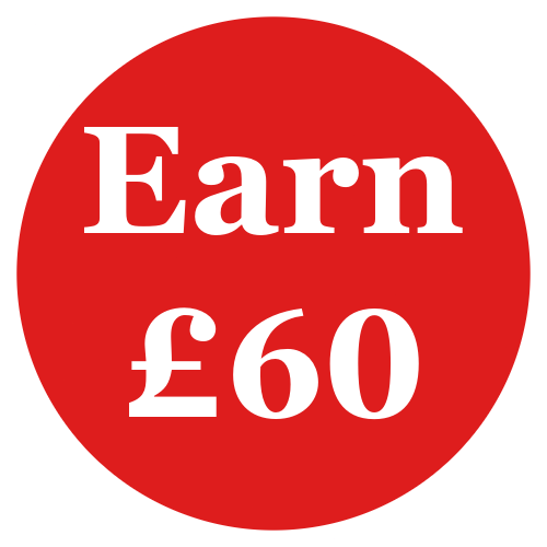 Earn £60 Earn £60